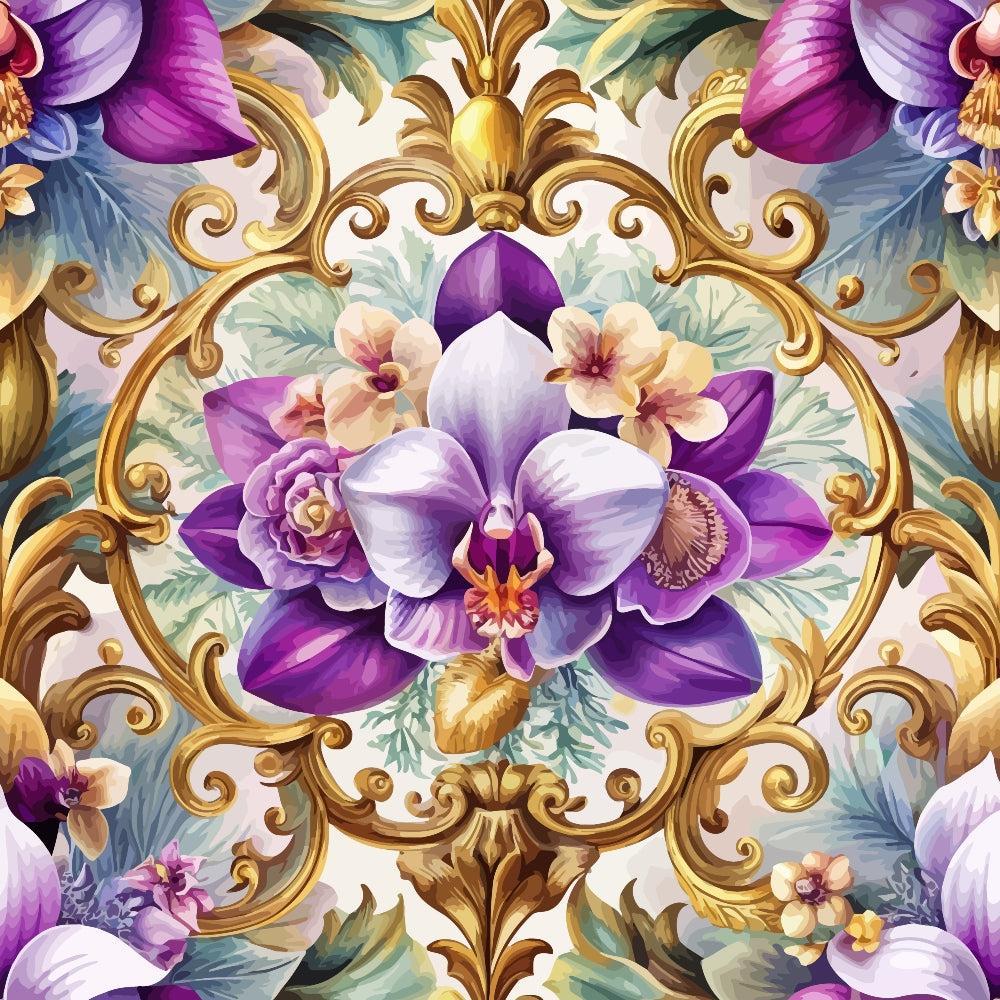 Baroque Florals Pattern 30 Quilting Cotton Fabric