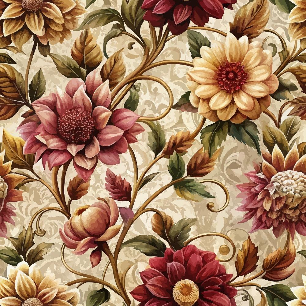 Baroque Florals Pattern 21 Quilting Cotton Fabric