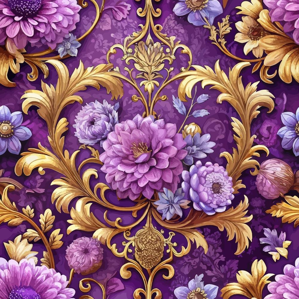 Baroque Florals Pattern 12 Quilting Cotton Fabric