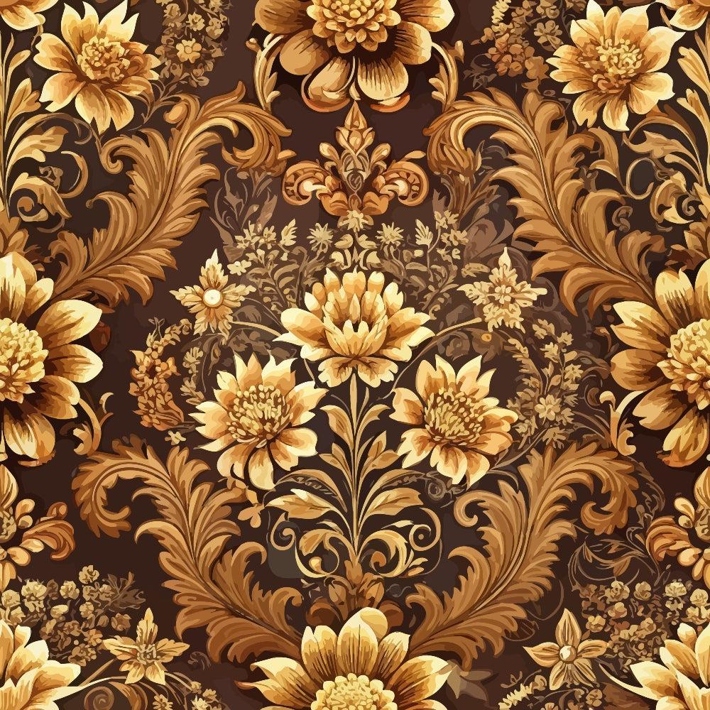 Baroque Florals Pattern 228 Quilting Cotton Fabric