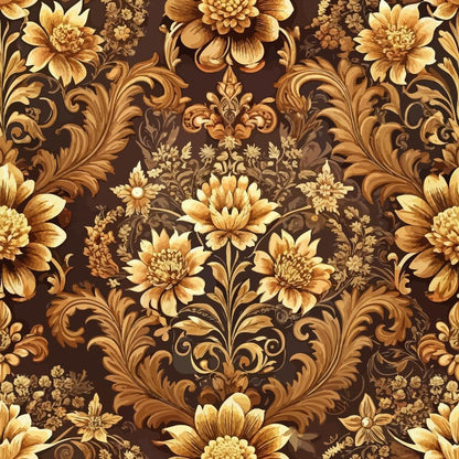 Baroque Florals Pattern 228 Quilting Cotton Fabric