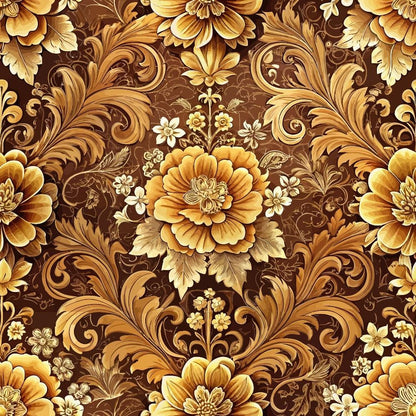 Baroque Florals Pattern 227 Quilting Cotton Fabric