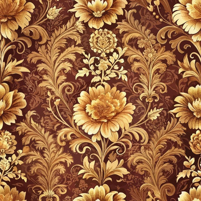 Baroque Florals Pattern 226 Quilting Cotton Fabric