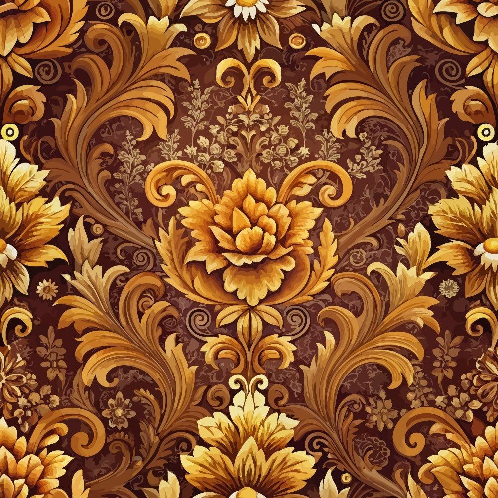 Baroque Florals Pattern 225 Quilting Cotton Fabric