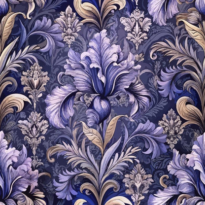 Baroque Florals Pattern 222 Quilting Cotton Fabric
