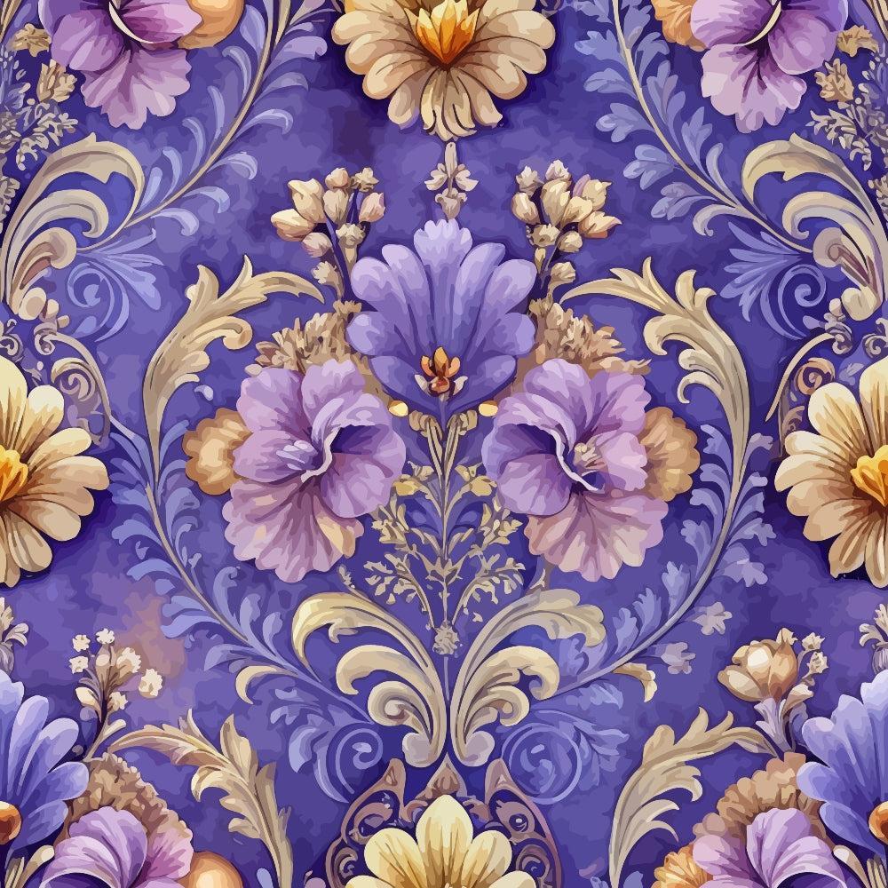 Baroque Florals Pattern 218 Quilting Cotton Fabric