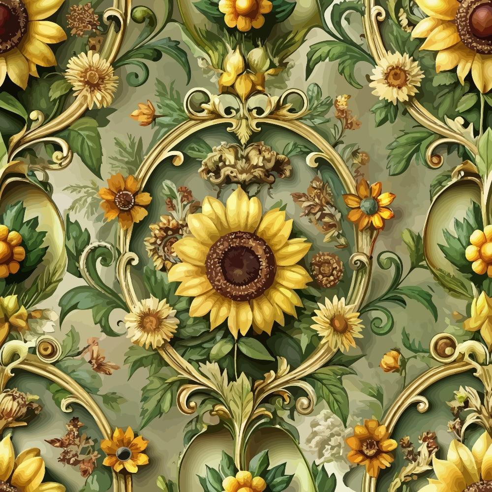 Baroque Florals Pattern 107 Quilting Cotton Fabric