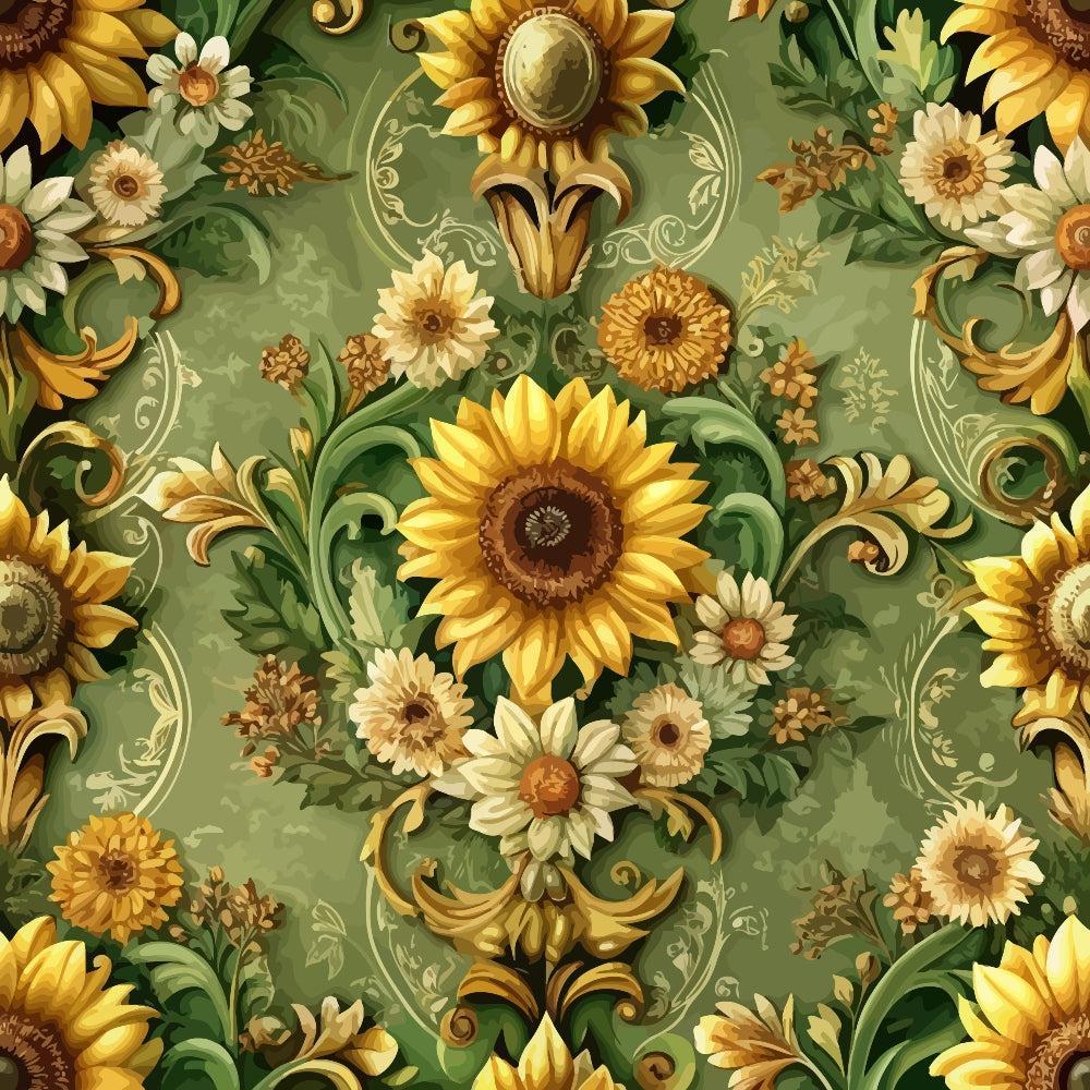 Baroque Florals Pattern 108 Quilting Cotton Fabric