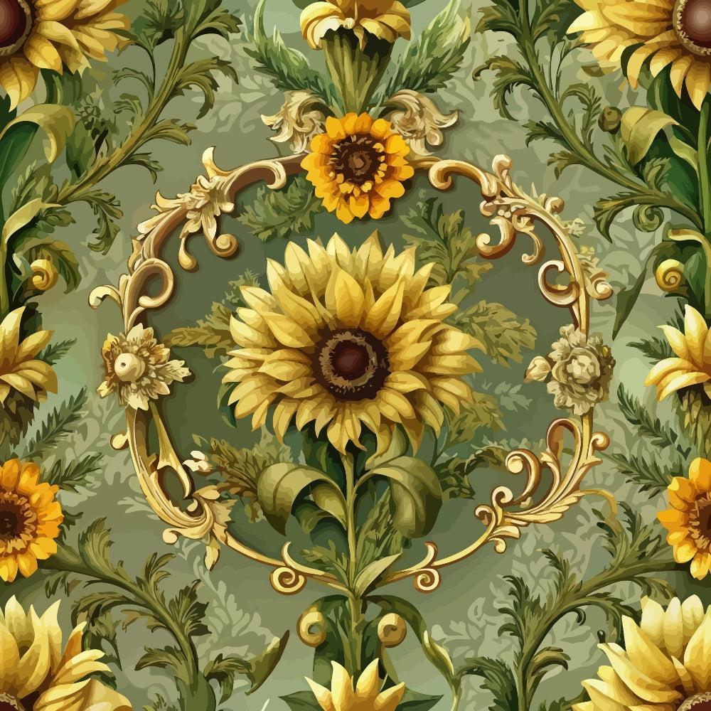Baroque Florals Pattern 110 Quilting Cotton Fabric
