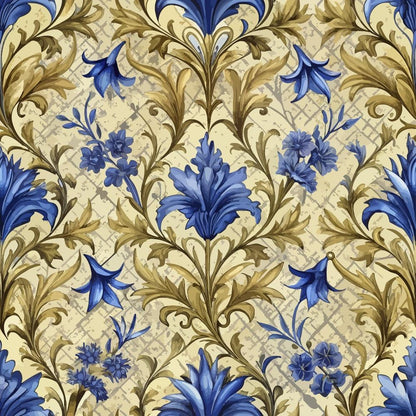 Baroque Florals Pattern 118 Quilting Cotton Fabric