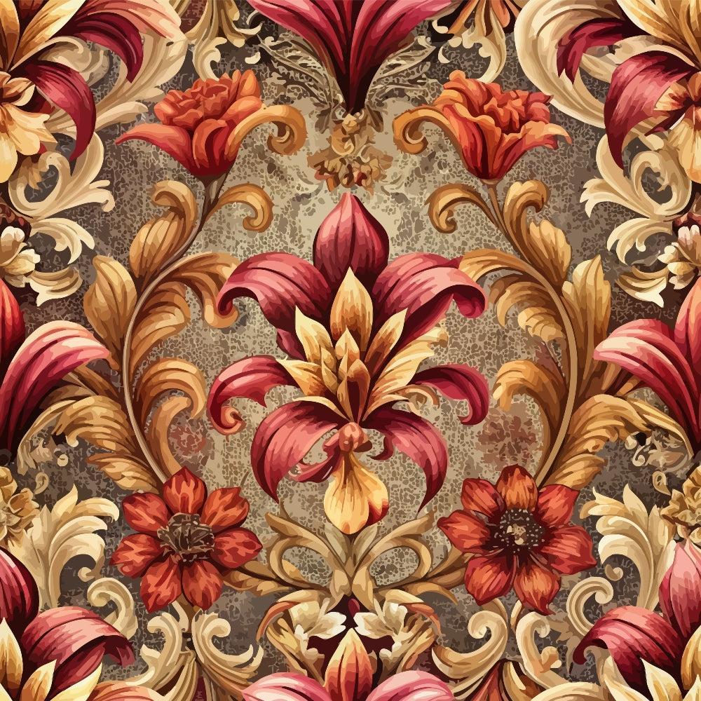 Baroque Florals Pattern 179 Quilting Cotton Fabric