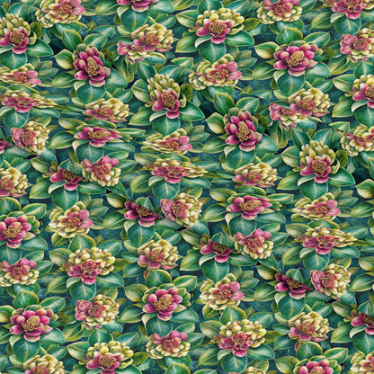 Beautiful Flowers Euphorbia Pattern 10 Quilting Cotton Fabric