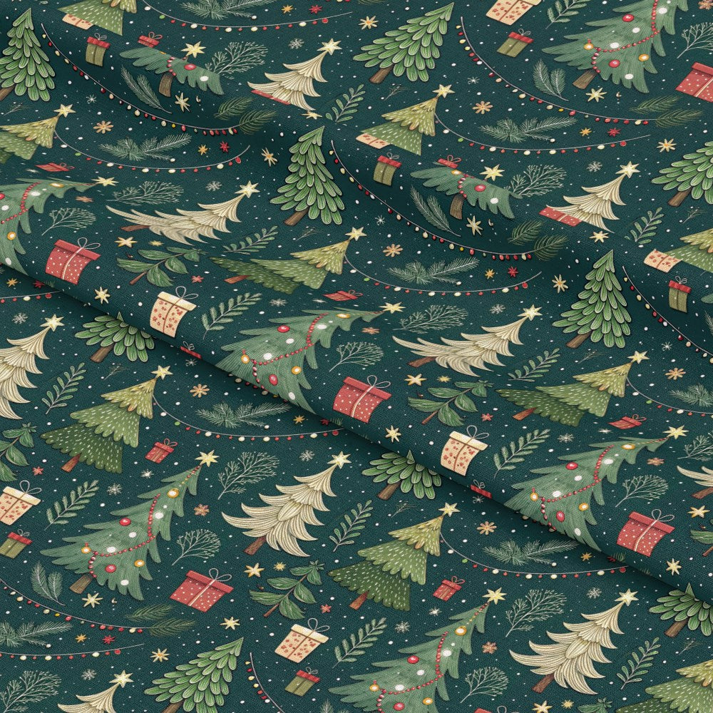 Christmas Tree Lights Pattern 1 Quilting Cotton Fabric