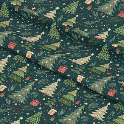Christmas Tree Lights Pattern 1 Quilting Cotton Fabric