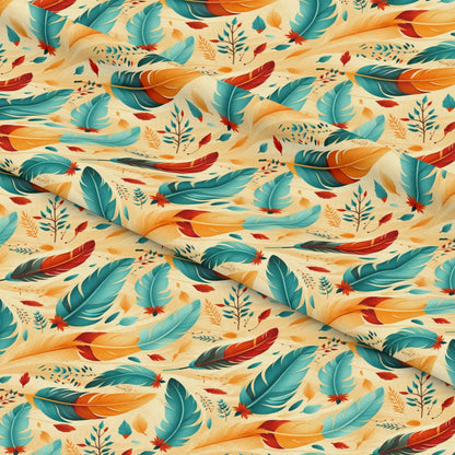 Aztec Feather Pattern 17 Quilting Cotton Fabric