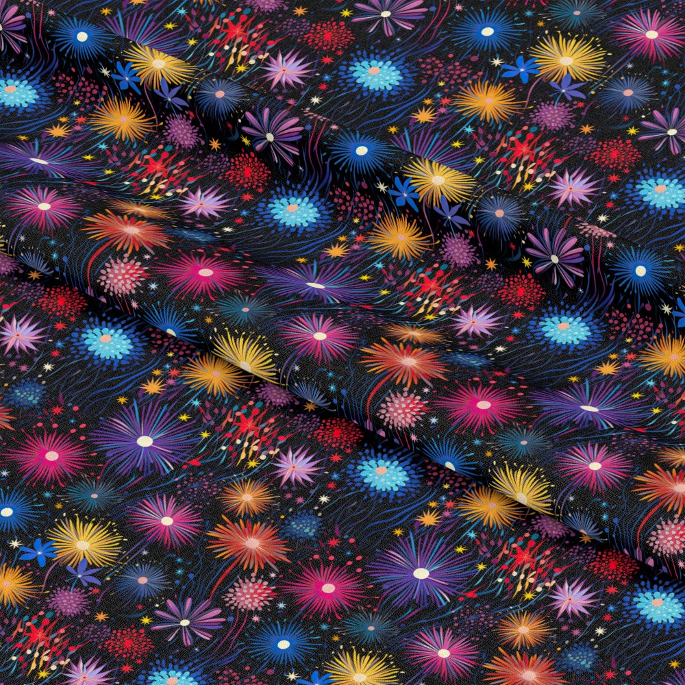 Firework Garden Pattern 12 Quilting Cotton Fabric