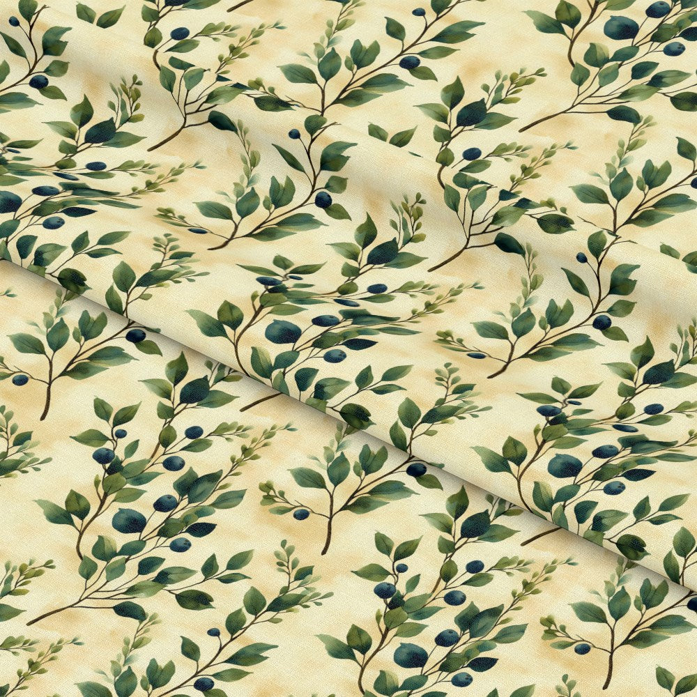 Winter Greenery Pattern 6 Quilting Cotton Fabric