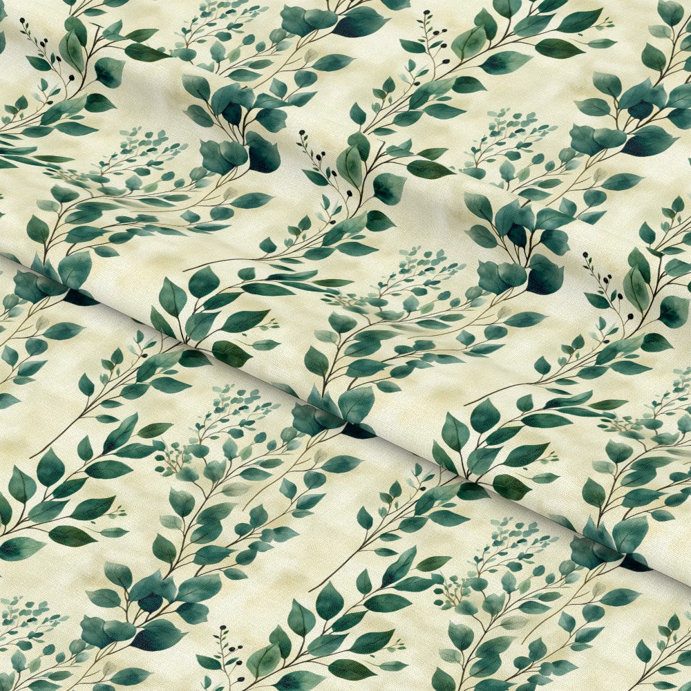 Winter Greenery Pattern 11 Quilting Cotton Fabric