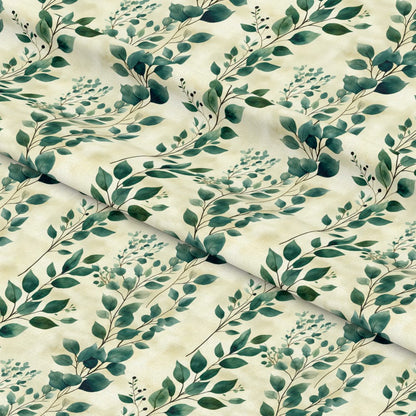 Winter Greenery Pattern 11 Quilting Cotton Fabric
