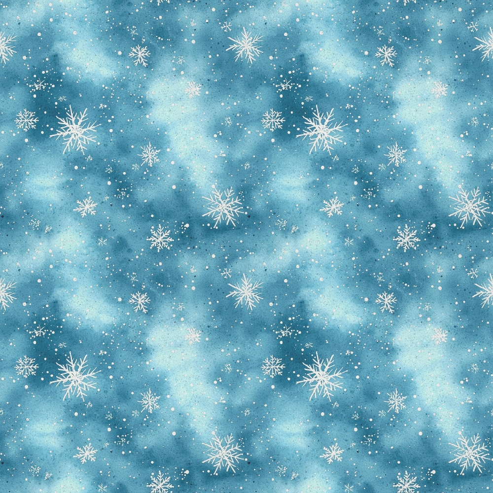 A Frosted Christmas Pattern 13 Quilting Cotton Fabric