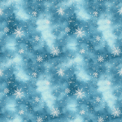 A Frosted Christmas Pattern 13 Quilting Cotton Fabric