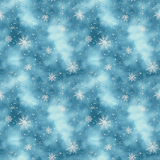 A Frosted Christmas Pattern 13 Quilting Cotton Fabric