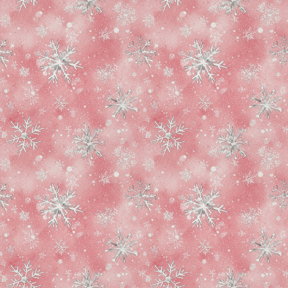 A Frosted Christmas Pattern 4 Quilting Cotton Fabric