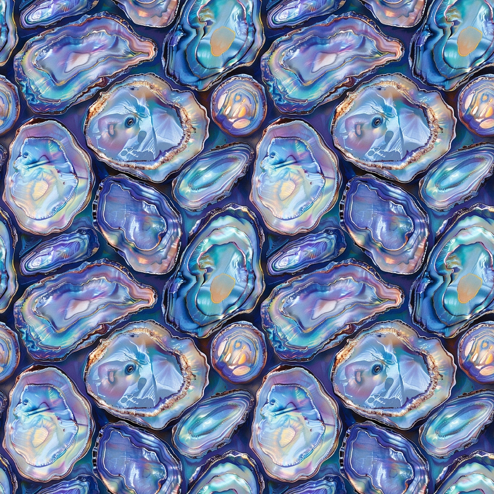 Abalones Pattern 2 Quilting Cotton Fabric