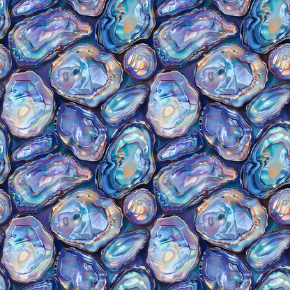 Abalones Pattern 2 Quilting Cotton Fabric