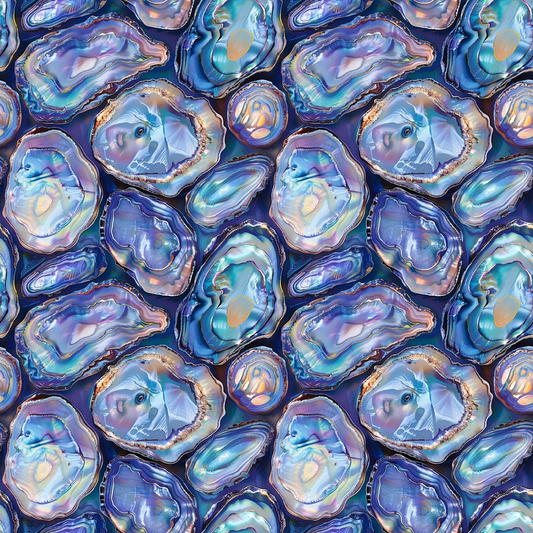 Abalones Pattern 2 Quilting Cotton Fabric