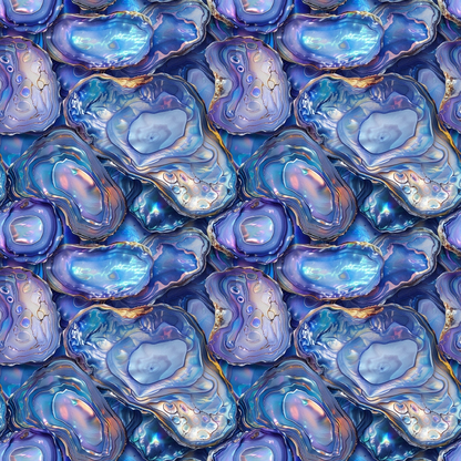 Abstract marbled pattern with swirling blue, purple, and pink hues. Resembles textured gemstones or liquid forms, creating a seamless and reflective appearance.