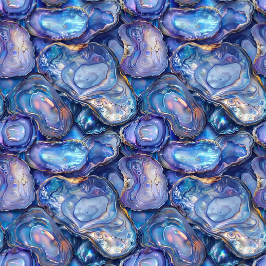 Abstract marbled pattern with swirling blue, purple, and pink hues. Resembles textured gemstones or liquid forms, creating a seamless and reflective appearance.