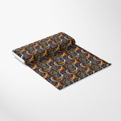 Aboriginal Circles and Dots Pattern 19 Quilting Cotton Fabric, quilting cotton fabric, traditional fabric, colorful circles, dot pattern, multicolor, earth tones, ceremonial design, cultural textile, premium fabric, artistic print, decorative cotton, yardage fabric, craft fabric
