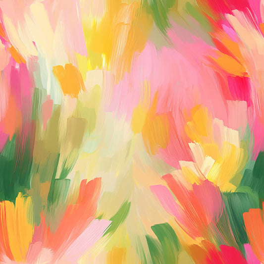 Abstract Spring Blossom Pattern 3 Quilting Cotton Fabric