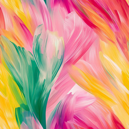 Abstract Spring Blossom Pattern 4 Quilting Cotton Fabric