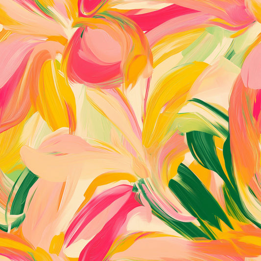Abstract Spring Blossom Pattern 6 Quilting Cotton Fabric