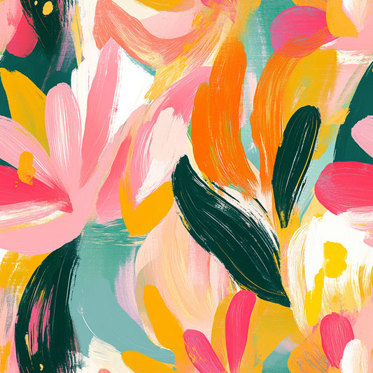 Abstract Spring Blossom Pattern 9 Quilting Cotton Fabric