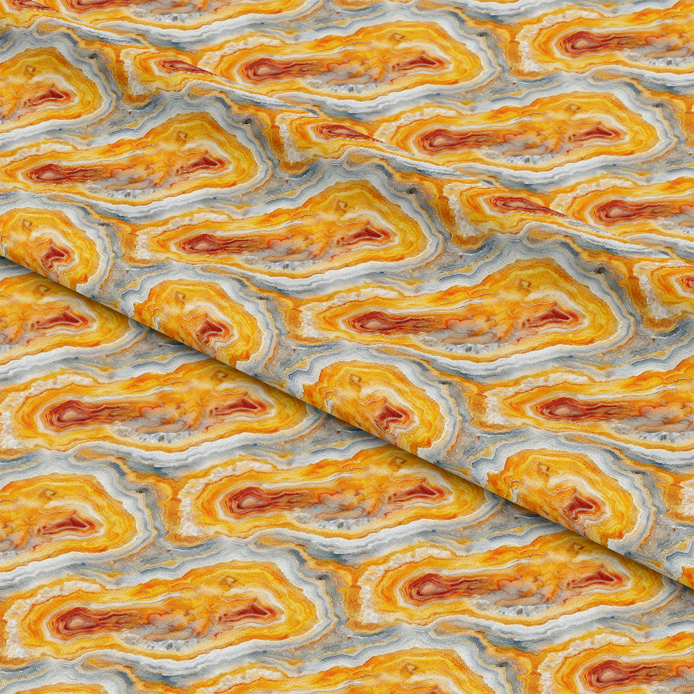 Agate Gemstones Pattern 2 Quilting Cotton Fabric