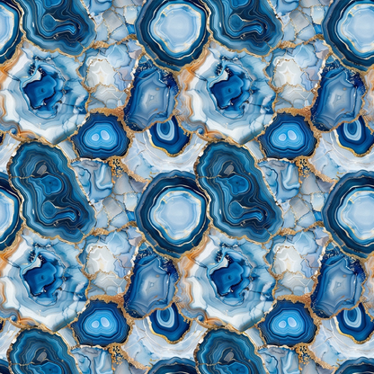 Agate Gemstones Pattern 9 Quilting Cotton Fabric