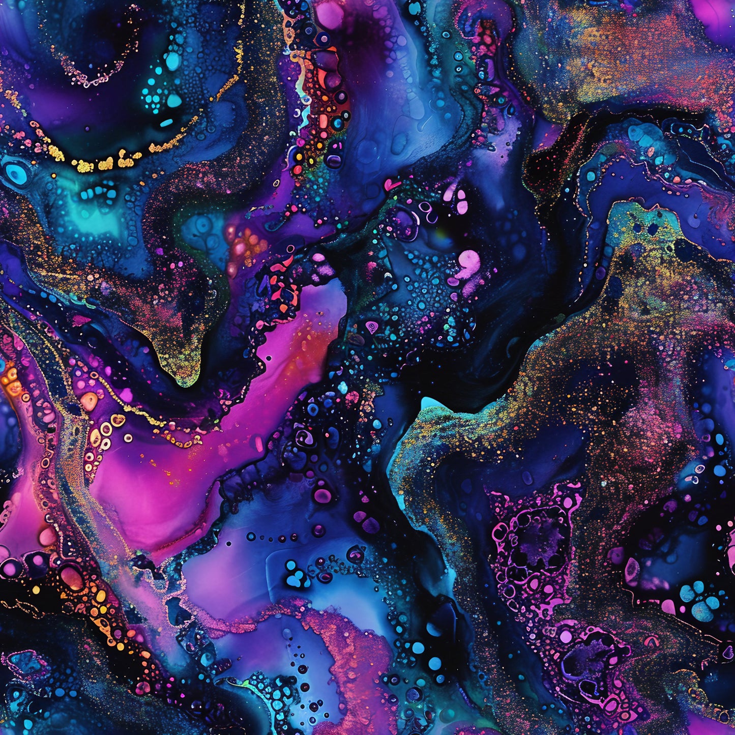Alcohol Ink Paisley Pattern 10 Quilting Cotton Fabric