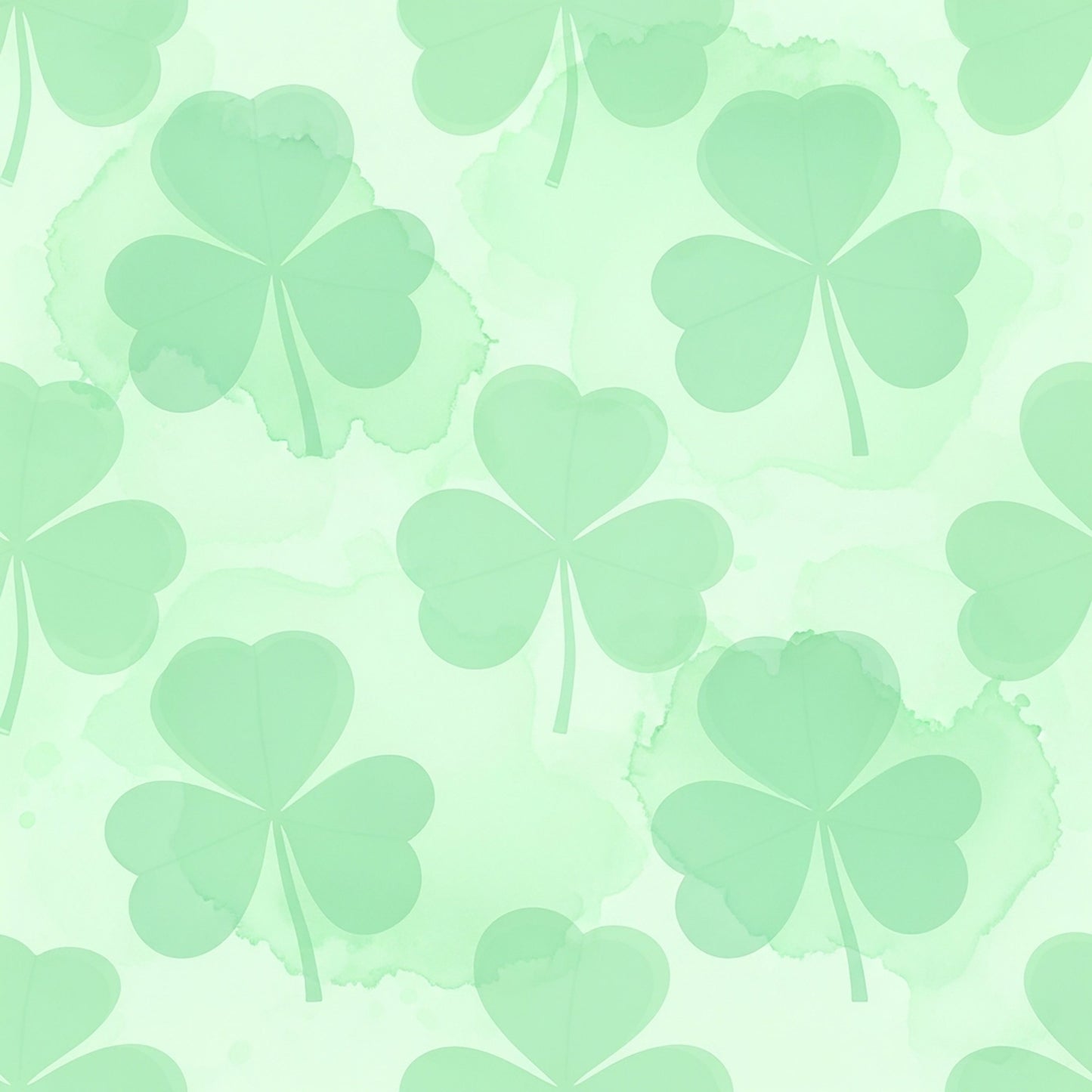 Alcohol Ink Shamrock Pattern 10 Quilting Cotton Fabric