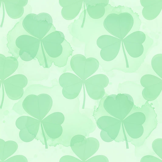 Alcohol Ink Shamrock Pattern 10 Quilting Cotton Fabric