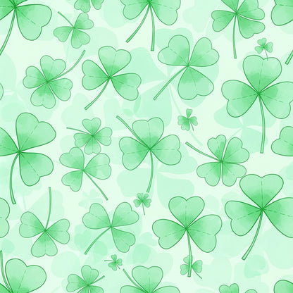 Alcohol Ink Shamrock Pattern 20 Quilting Cotton Fabric