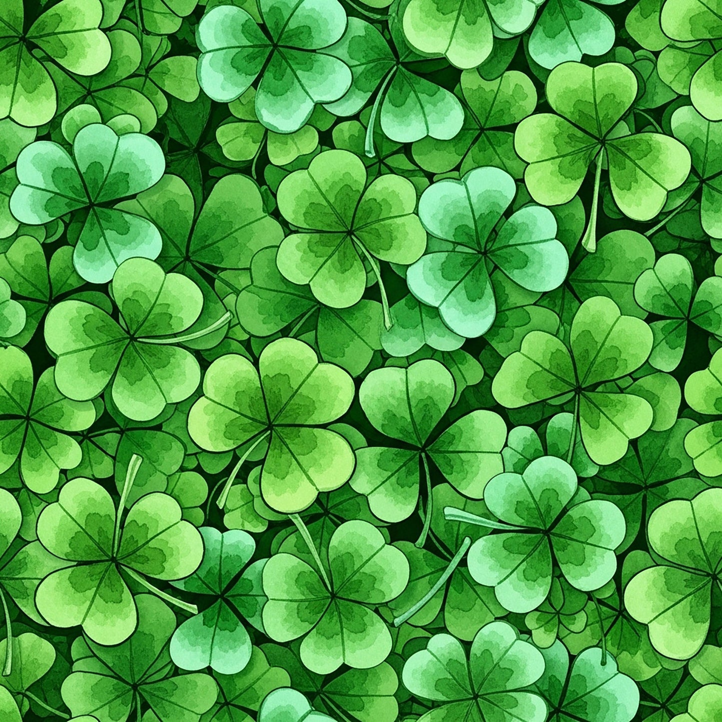Alcohol Ink Shamrock Pattern 29 Quilting Cotton Fabric