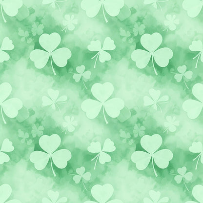 Alcohol Ink Shamrock Pattern 3 Quilting Cotton Fabric