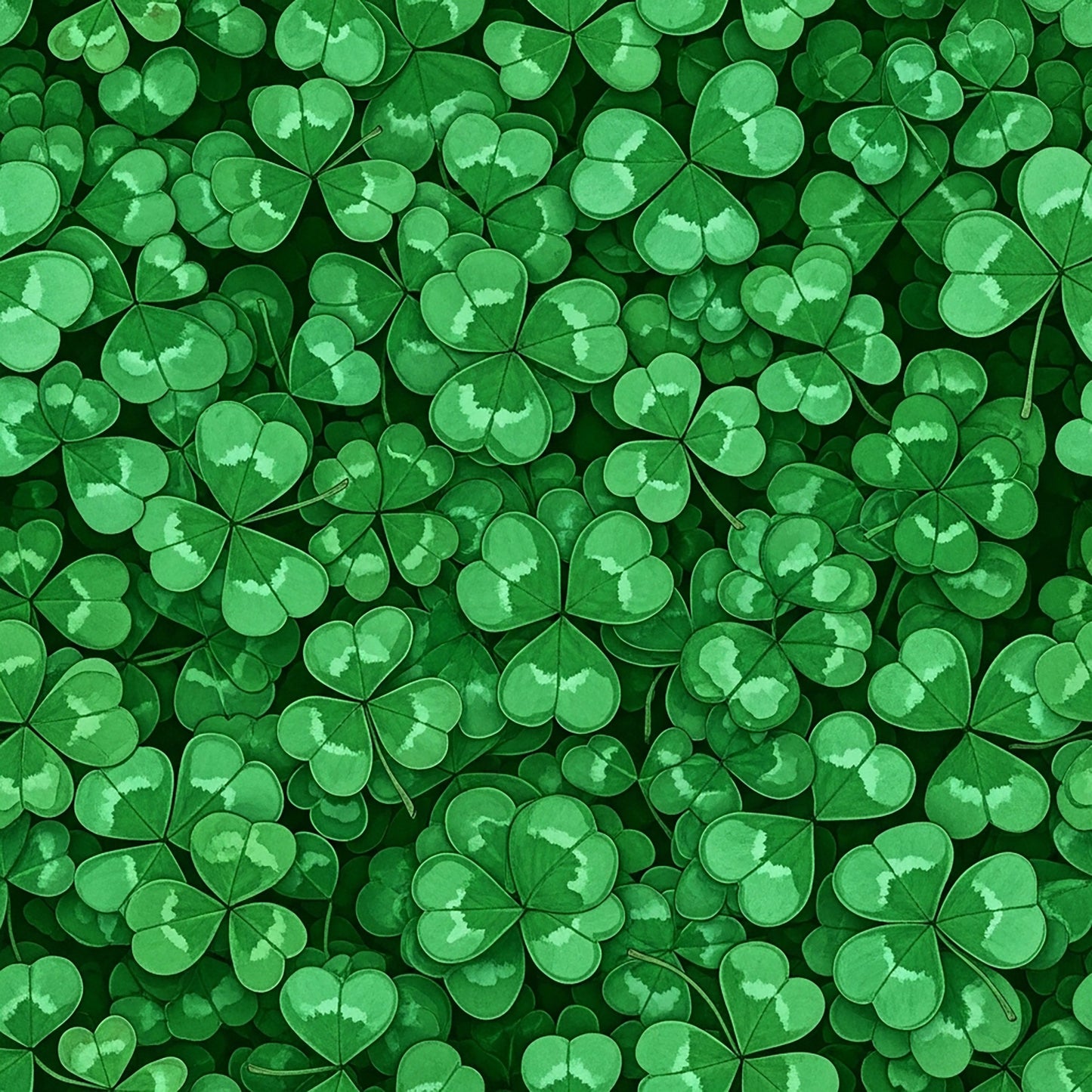 Alcohol Ink Shamrock Pattern 7 Quilting Cotton Fabric