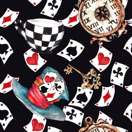 Alice in Wonderland Pattern 1 Quilting Cotton Fabric