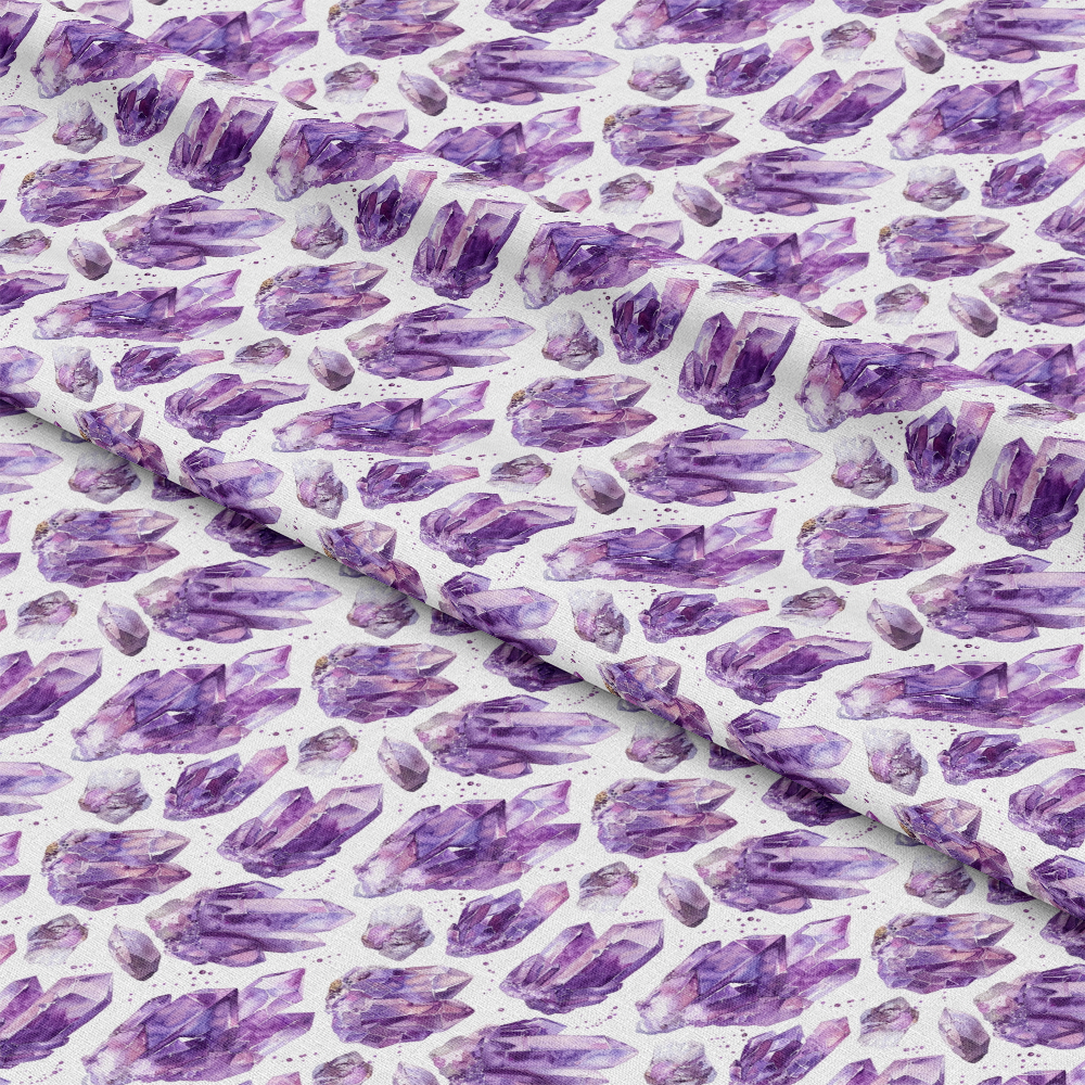 Amethyst Gemstones Pattern 3 Quilting Cotton Fabric