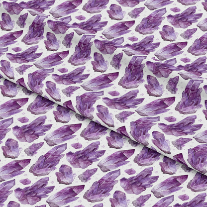 Amethyst Gemstones Pattern 7 Quilting Cotton Fabric