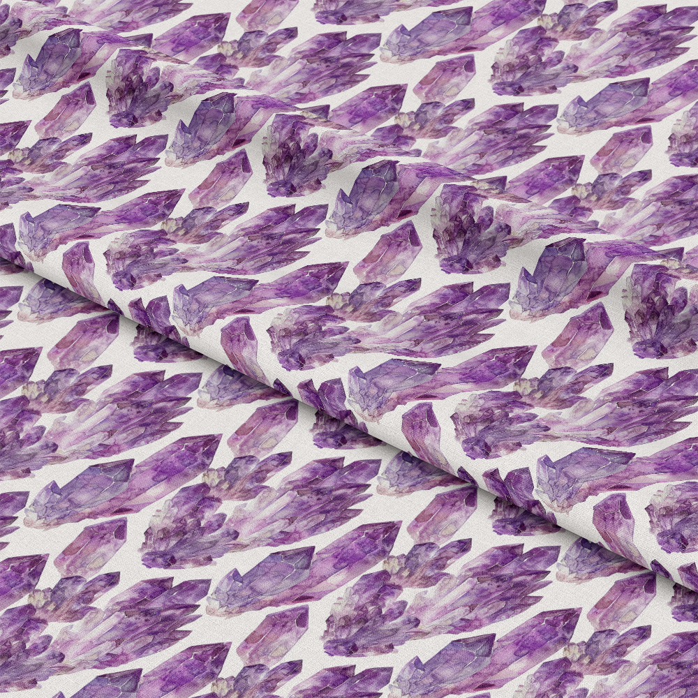 Amethyst Gemstones Pattern 9 Quilting Cotton Fabric